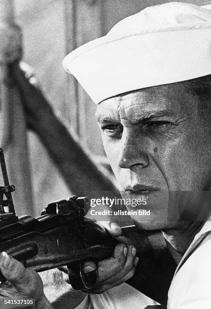 McQueen, Steve *24.03..1980+Schauspieler, USA- in dem Spielfilm "Kanonenboot amYang-Tse-Kiang"- 1966