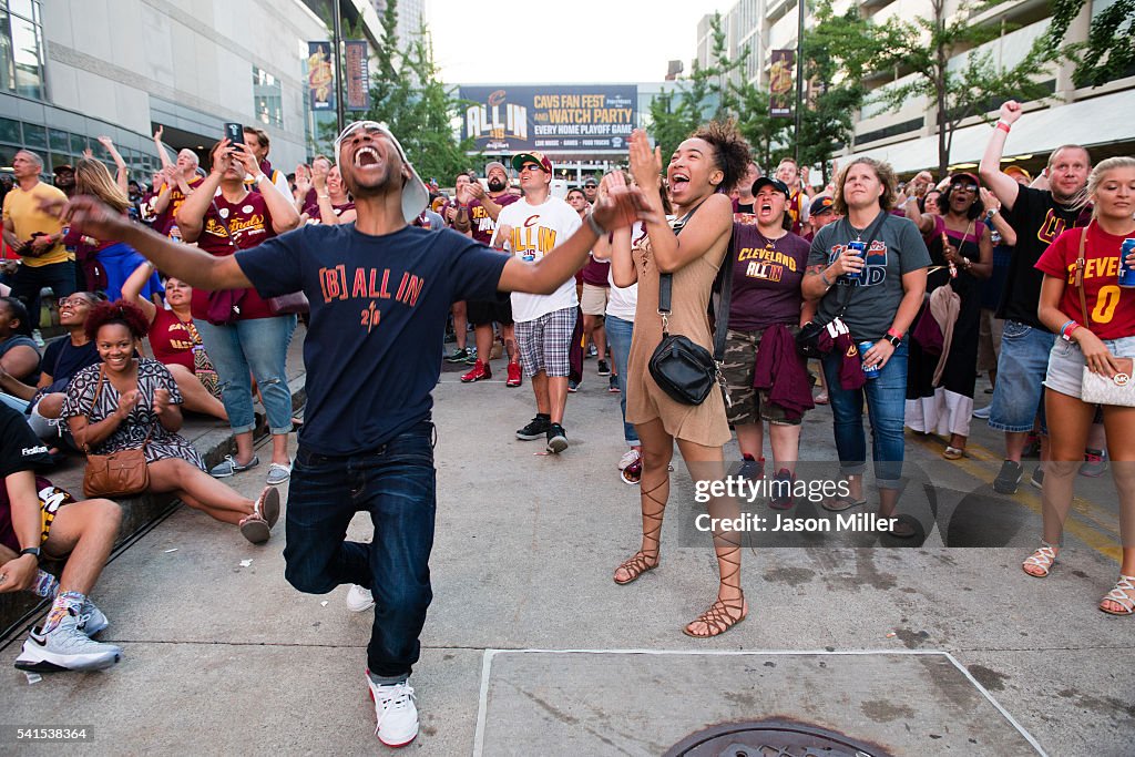 Cleveland Cavaliers Fans Watch Game Seven In Cleveland