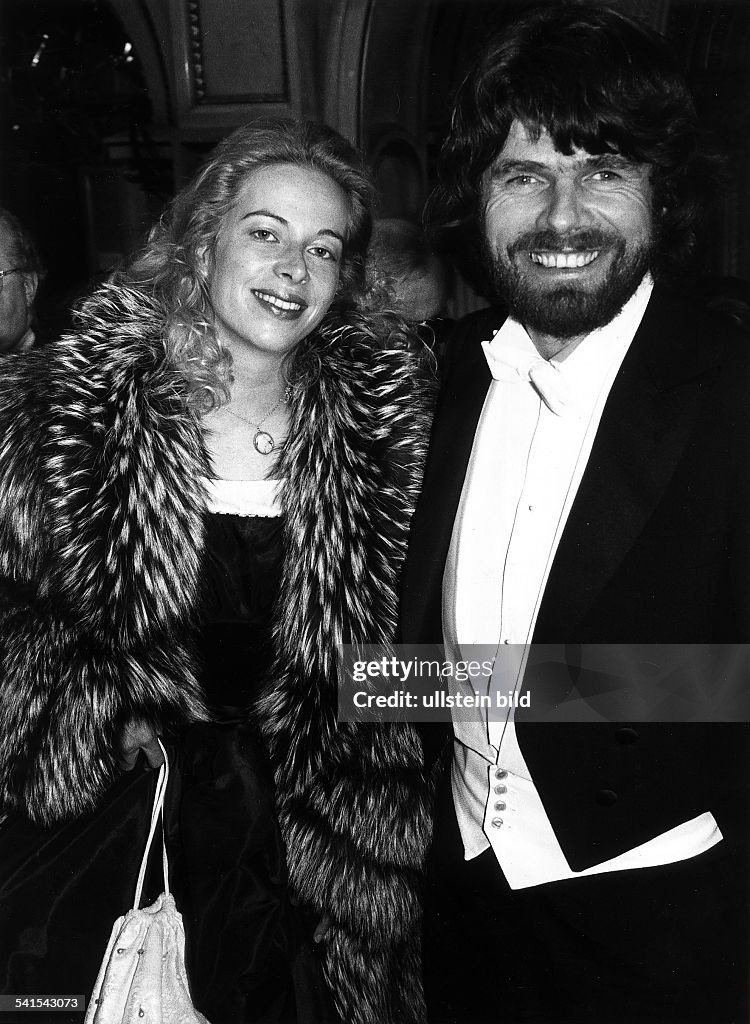 Messner, Reinhold - Bergsteiger, Italien/ mit Freundin Sabine Stehle, undatiert