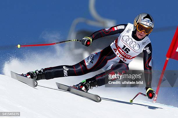 Sportlerin, Ski Alpin; ÖsterreichWM in St. Moritz, Schweiz, Kombination Damen: Abfahrtslauf