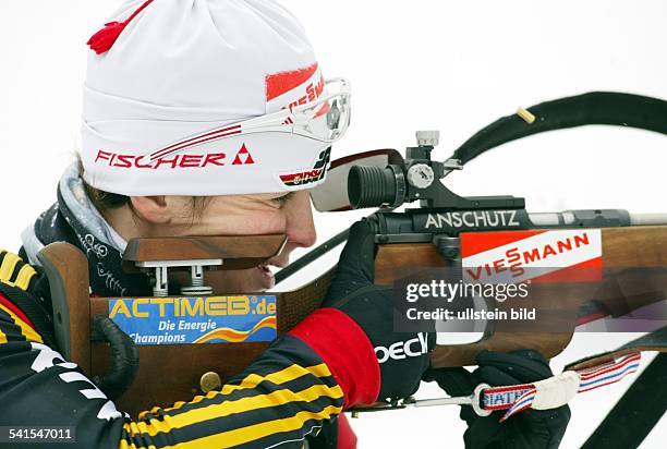 Sportlerin, Biathlon; DWeltcup in Oberhof