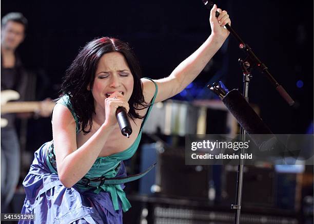 Musikgruppe, Popmusik, IrlandSängerin Andrea Corr Auftritt auf der Bonner Museumsmeile