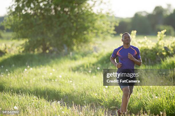 long distance running - fat guy running bildbanksfoton och bilder