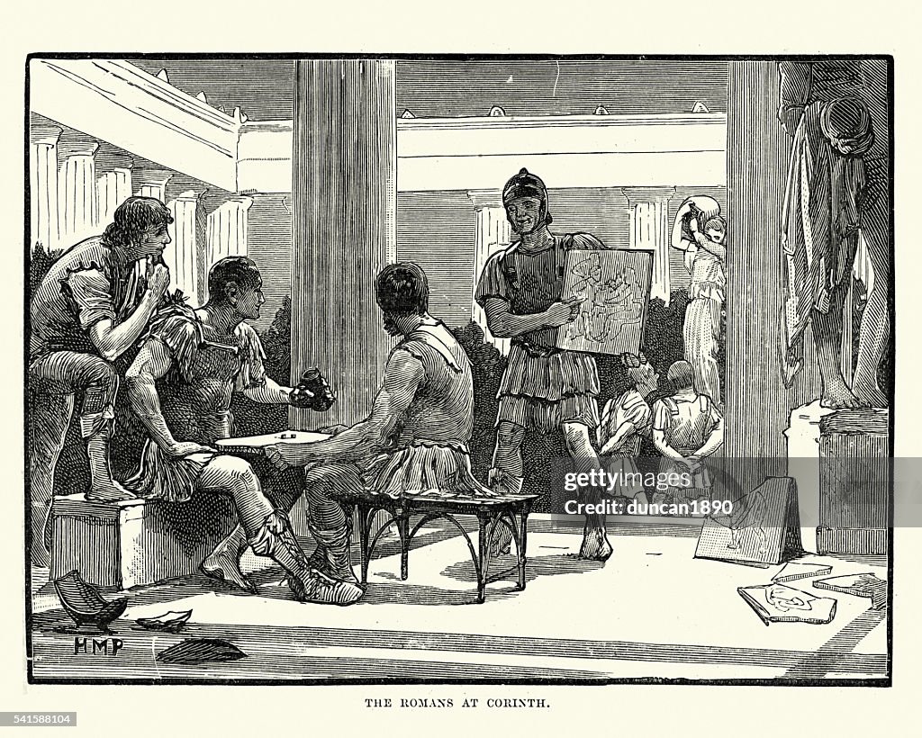 Roman Soldiers Looting Ancient Corinth