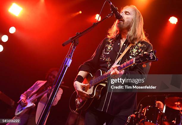 Mike Campbell and Tom Petty of Mudcrutch perform at The Fillmore on June 19, 2016 in San Francisco, California.