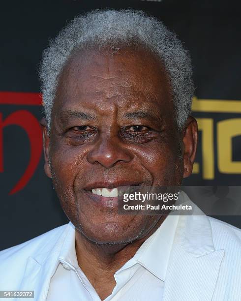 Actor Sy Richardson attends the screening and benefit party for "Gods In Shackles" at Harmony Gold Theater on June 19, 2016 in Los Angeles,...