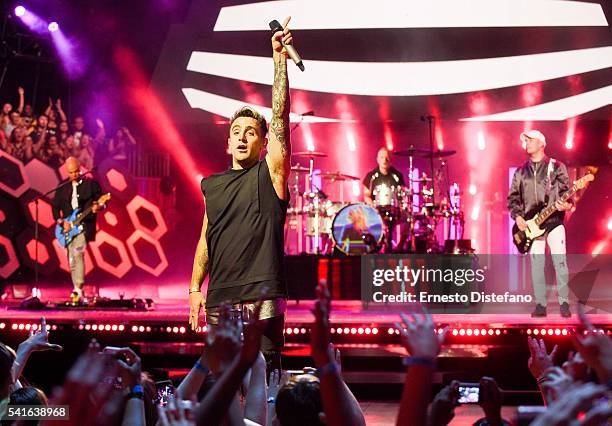 Jacob Hoggard of Hedley performs at the 2016 iHeartRADIO MuchMusic Video Awards at MuchMusic HQ on June 19, 2016 in Toronto, Canada.
