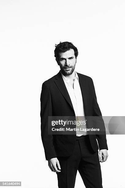 Actor Gregory Fitoussi is photographed for Self Assignment on February 2, 2016 in Paris, France.