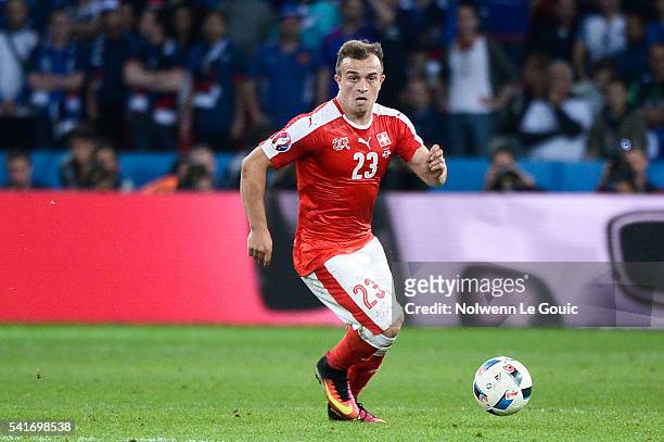 Xherdan Shaquiri of Switzerland during the UEFA EURO 2016 Group A match between Switzerland and France at Stade Pierre-Mauroy on June 19, 2016 in...