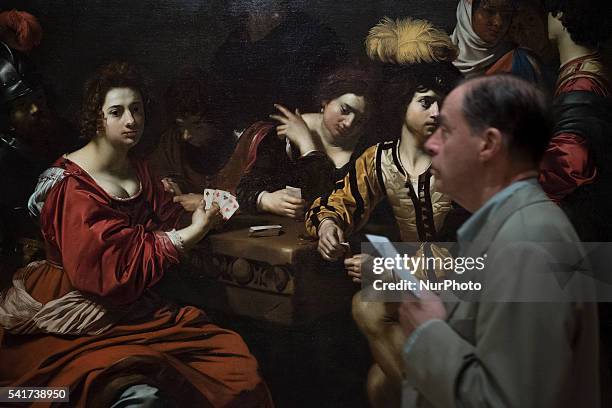 The exhibition 'Caravaggio and the Painters of the North' at the Thyssen Museum in Madrid, Spain, on 20 June 2016. The exhibition will be open to...