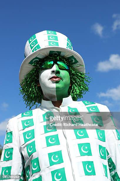 Pakistan cricket supporters look on before play is cancelled for the day during the 1st Women's Royal London ODI match between England and Pakistan...