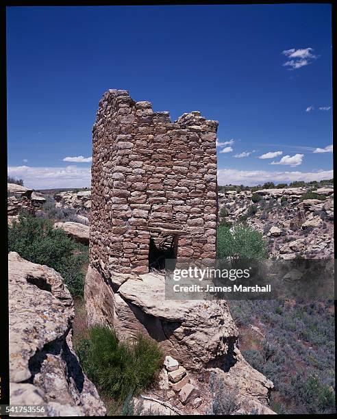 hovenweep castle ruins - glenn marshal stock pictures, royalty-free photos & images