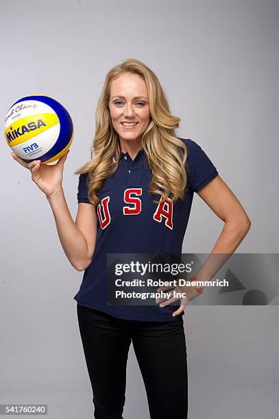 Beach volleyball player Jen Kessy at the Team USA Media Summit in Dallas, TX in advance of the 2012 London Olympics.