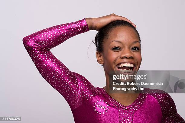 Gymnast Gabrielle Douglas at the Team USA Media Summit in Dallas, TX in advance of the 2012 London Olympics. Gaby Douglas.