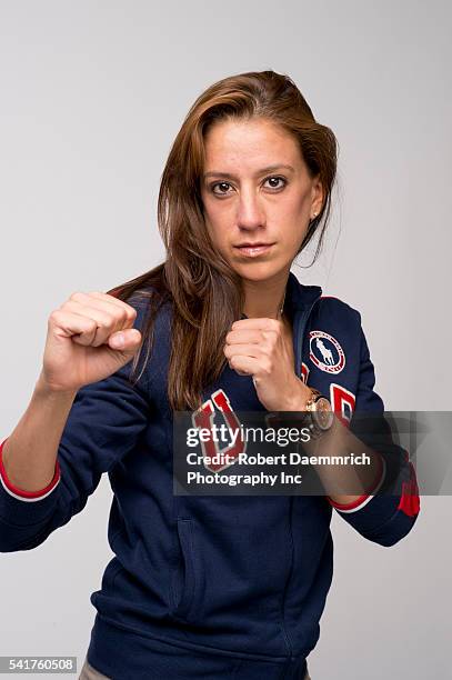 Taekwondo expert Diana Lopez at the Team USA Media Summit in Dallas, TX in advance of the 2012 London Olympics.