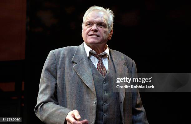 Brian Dennehy in the production Death of a Salesman at the Lyric Theater in London. Written by Arthur Miller.