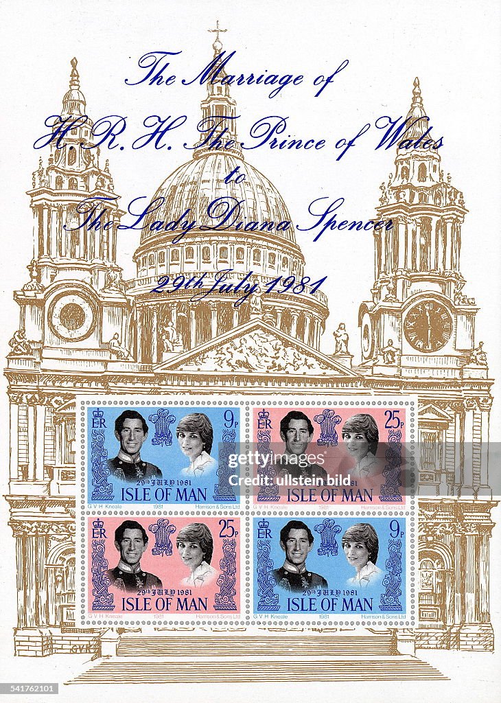 Charles, Prince of Wales - Thronfolger, Briefmarkensatz von der Isle of Man