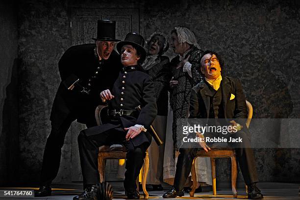 Philip Sheffield as Cop, Richard Strivens as Cop, Eileen Hulse as Neighbour, Fiona Kimm as Neighbour and Richard Suart as Edgar in the production of...