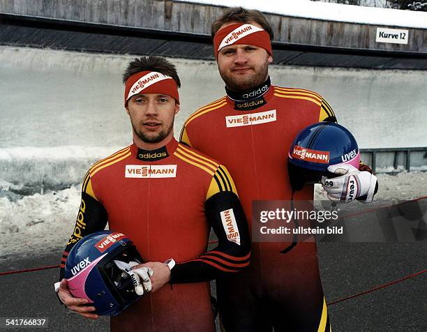 Sportler, Rennrodeln, Doppelsitzer Dmit seinem Partner Jan Behrendt - 1997
