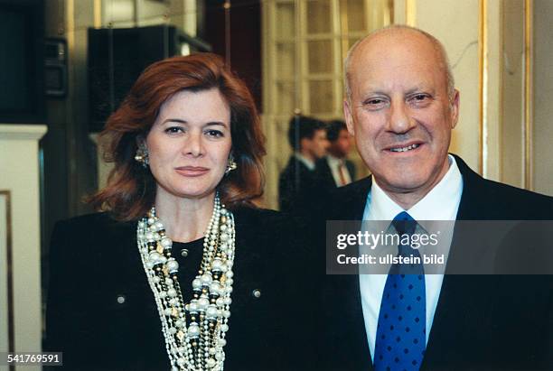 Foster, Sir Norman Robert *-Architekt, GB- mit seiner Ehefrau Elenna Ochoa