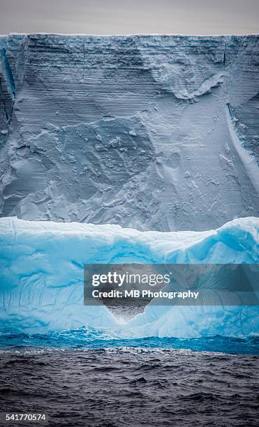 iceberg - elephant island south shetland islands stockfoto's en -beelden