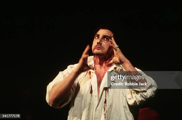 Jose Cura performs in a Royal Opera production of Tosca.