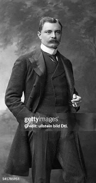 Sternberg, Adalbert count - Politician, Austriawith cigar - Photographer: Langfier- Published by: 'Berliner Illustrirte Zeitung' 40/1906Vintage...