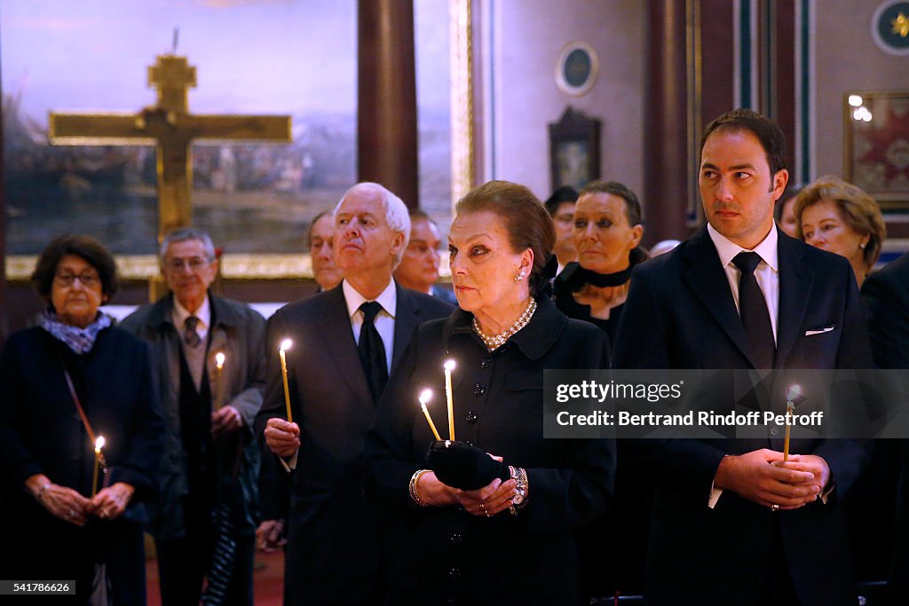 Mass In Memory Of "S.A.R. Le Prince Alexandre De Yougoslavie" In Paris