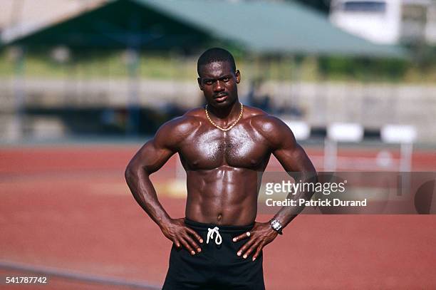 Ben Johnson Training at the Summer Olympics
