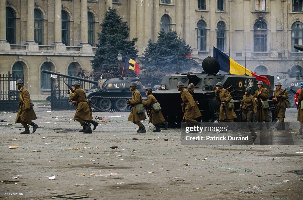 Military Presence in Bucharest After the Fall of Ceausescu