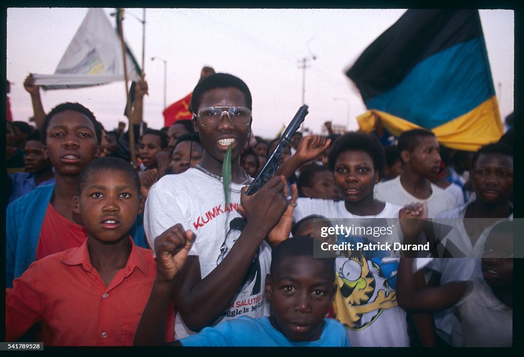 Anti-Apartheid Demonstration in Cape Town