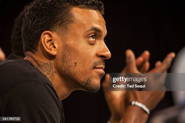 Team player Matt Barnes. The Los Angeles Clippers basketball team held a fan rally where the new team owner, Steve Ballmer, was introduced. Several...