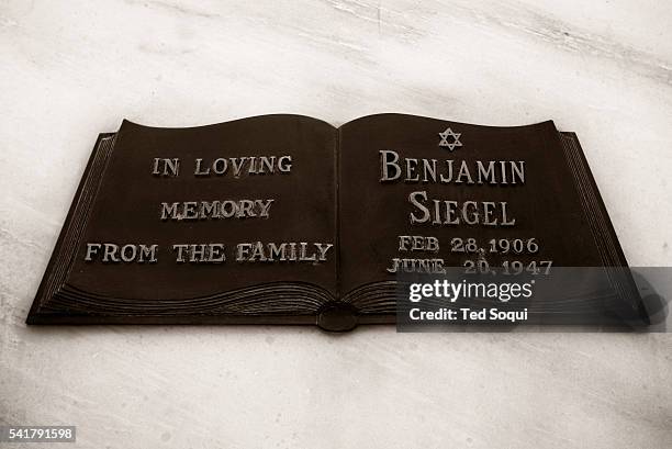 Gangster Benjamin "Bugsy" Siegel, 1906-1947, is buried at the Hollywood Forever Cemetery. Bugsy created and founded the famed Flamingo Hotel in Las...