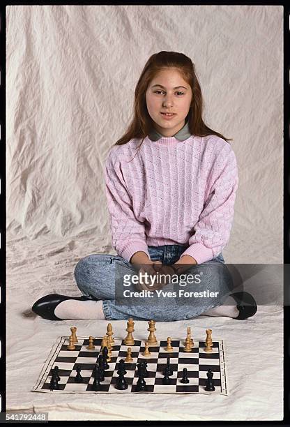 Twelve year old Hungarian chess prodigy, Judith Polgar. News Photo - Getty  Images