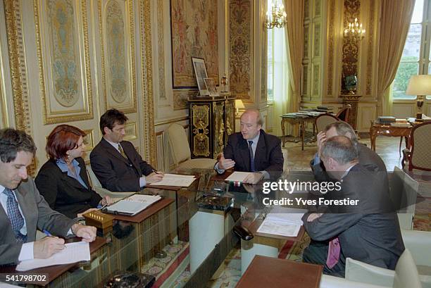 French Minister of Foreign Affairs Hubert Vedrine