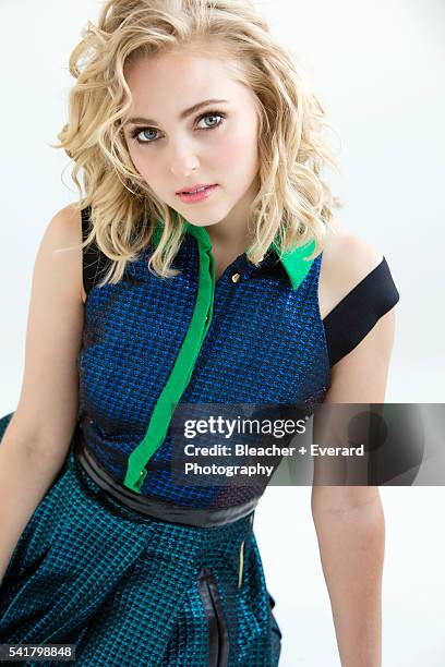 Actress AnnaSophia Robb is photographed for Dolly Magazine on April 25, 2013 in New York City. Styling: Sophia Banks-Coloma; Make-Up: Sonia Lee;...