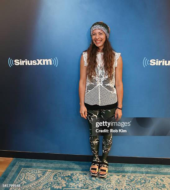 Moon Zappa visits at SiriusXM Studio on June 20, 2016 in New York City.