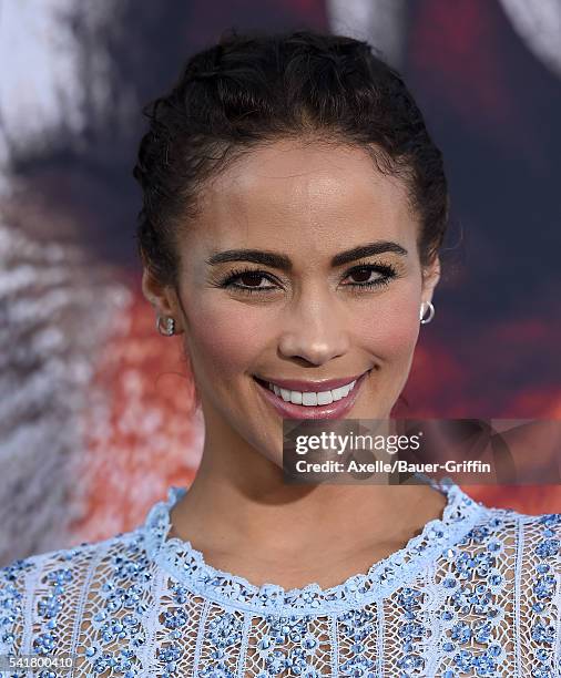 Actress Paula Patton arrives at the premiere of Universal Pictures' 'Warcraft' at TCL Chinese Theatre IMAX on June 6, 2016 in Hollywood, California.