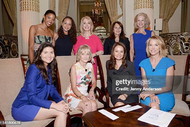 Renee Elise Goldsberry, Jasmine Cephas Jones, Carolyn Carter, Barbara Marcus, Christie Hefner, Paula Zahn, Rosa Gumataotao Rios, Kay Koplovitz and...