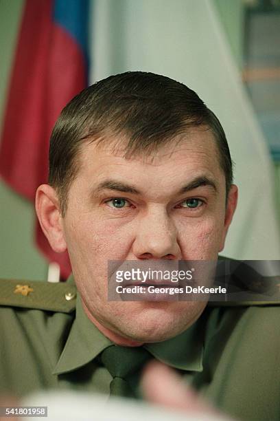 Major Alexander Lebed, Leader of 14 Army, in Tiraspol