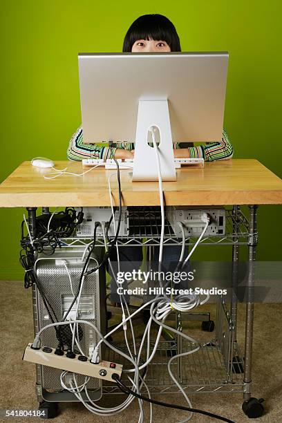 Computer Behind View 34 Peeking Behind Computer Screen Stock Photos, High-Res Pictures, and ...