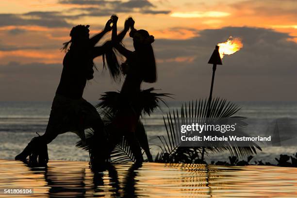 dancing couple - tahiti stock pictures, royalty-free photos & images