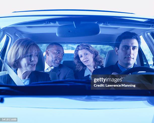 businesspeople carpooling - carpool stock pictures, royalty-free photos & images