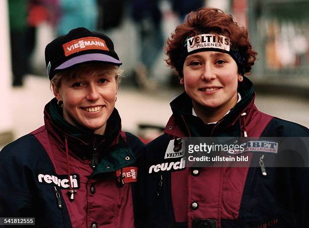 Sportlerin, Rennrodeln, D- zusammen mit Sylke Otto - Dezember 1995