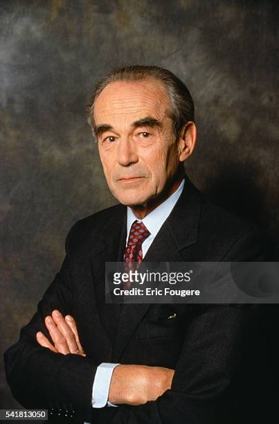 French politician and lawyer Robert Badinter.