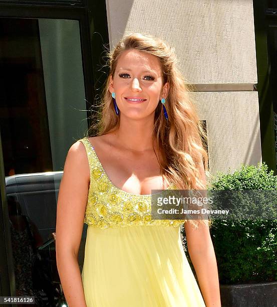 Blake Lively seen on the streets of Manhattan on June 20, 2016 in New York City.