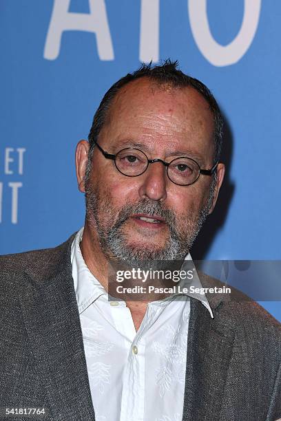 Actor Jean Reno attends the "L'Aigle et l'enfant" Paris premiere at Gaumont Capucines on June 19, 2016 in Paris, France.