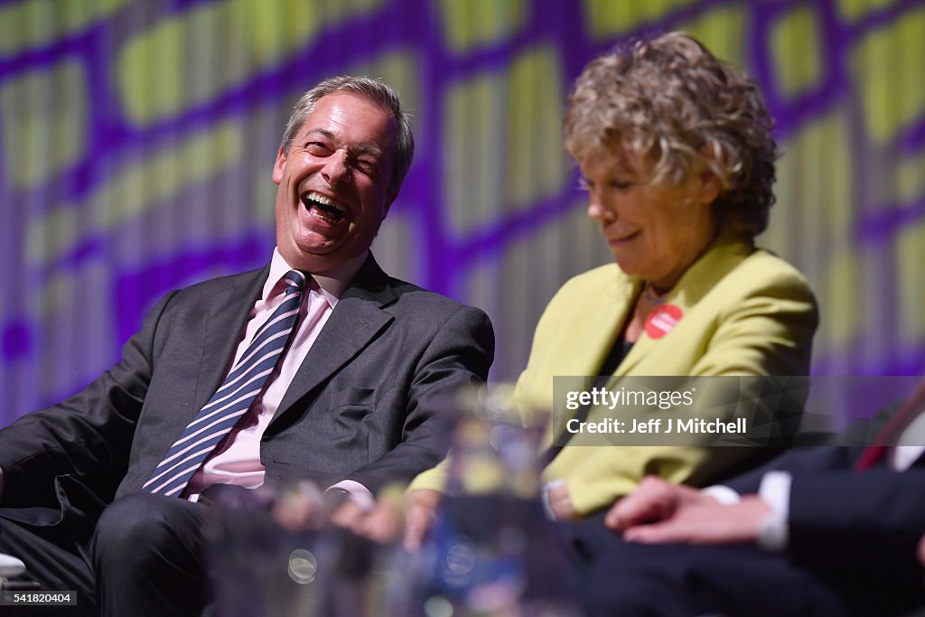 Nigel Farage And Kate Hoey Hold Public "We Want Our Country Back" Meeting