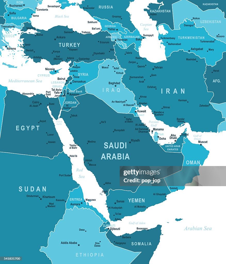 Map of Middle East