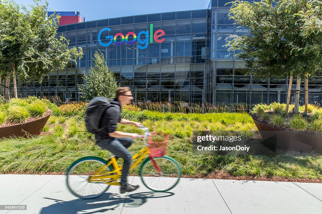 Stock Photo of Google Headquarters in Mountain View